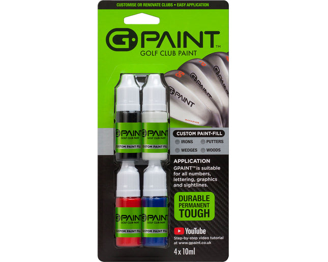 GPAINT - GOLF 4- PACK - BL-W-R-B