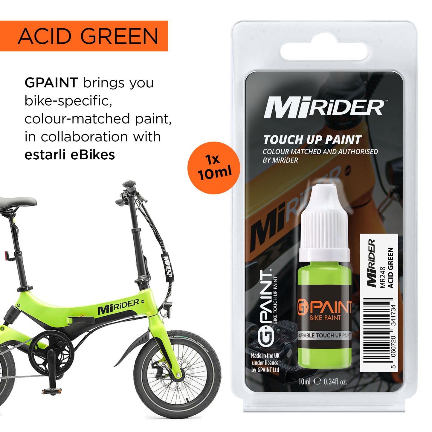 MiRiDER - ACID GREEN TOUCH UP PAINT