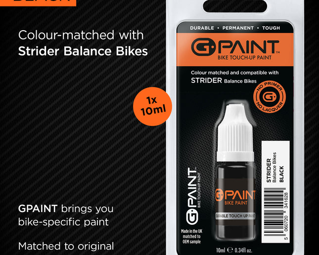 STRIDER BALANCE BIKE - BLACK GLOSS