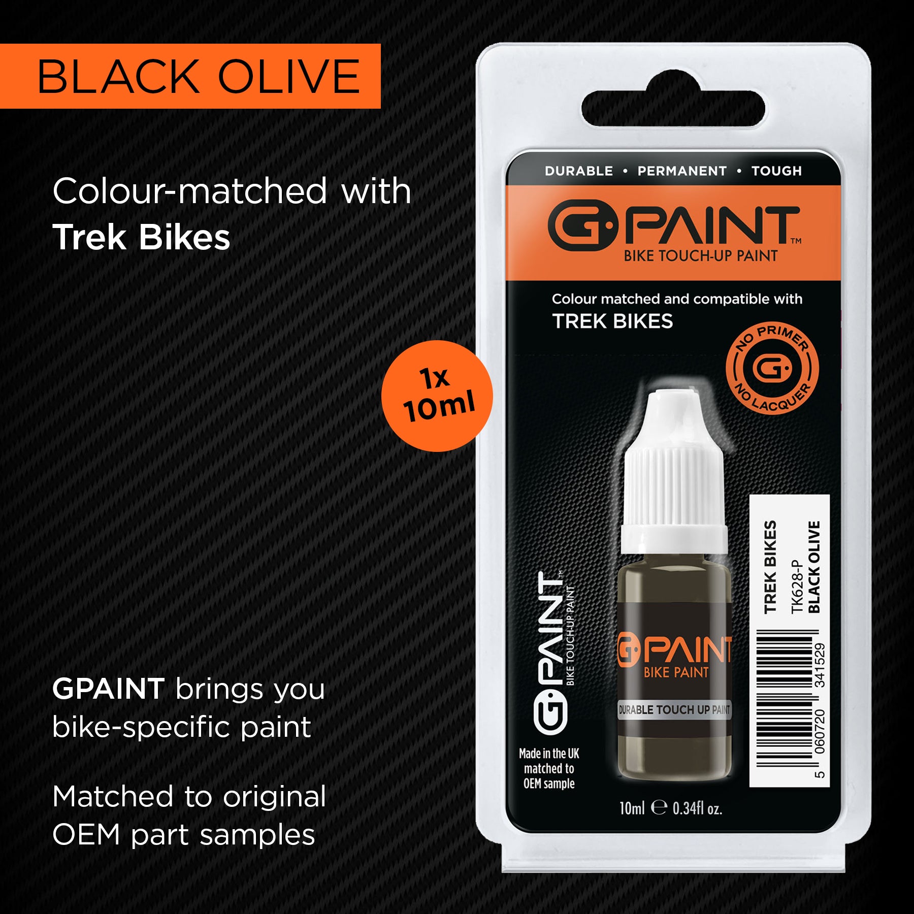 TREK BIKES - TOUCH UP PAINT - BLACK OLIVE - TK628-P