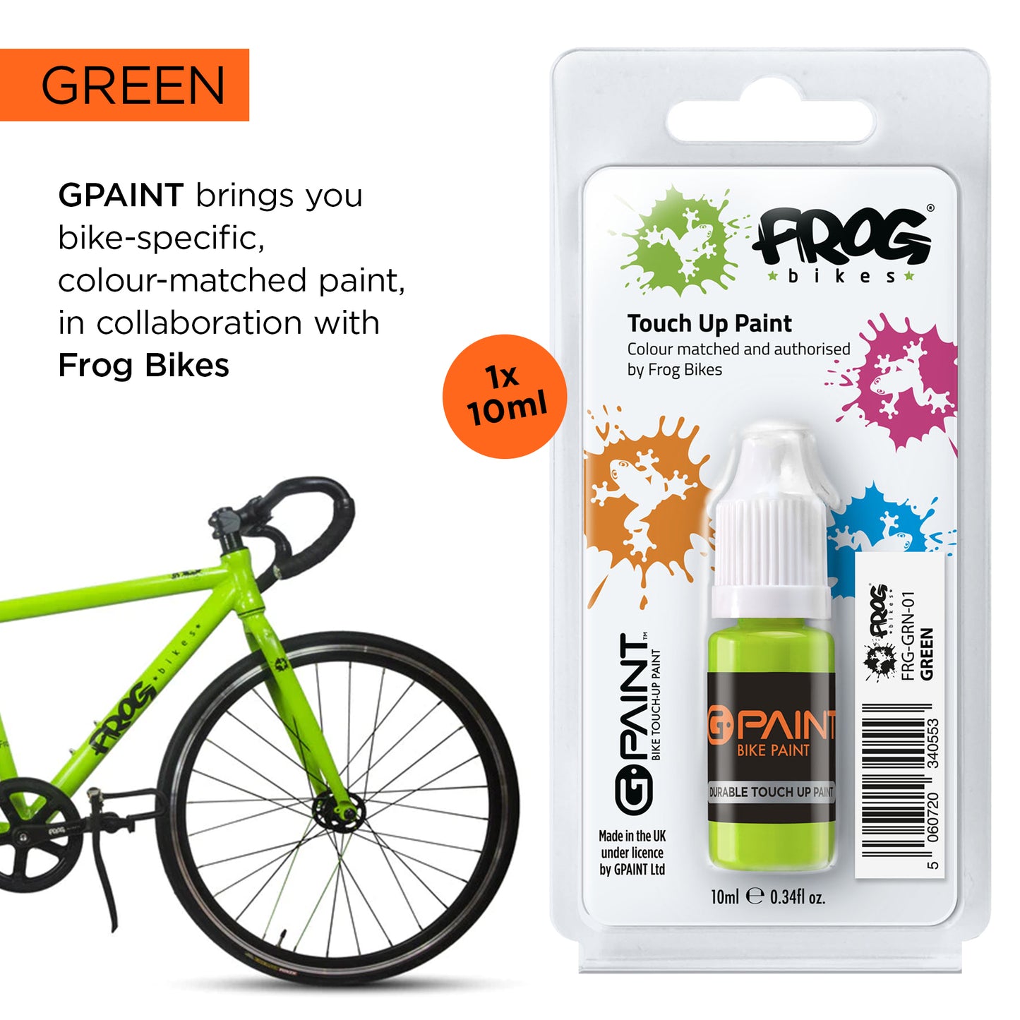 FROG BIKES GREEN