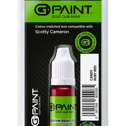G-Paint golf club paint bottle packaging with a white background